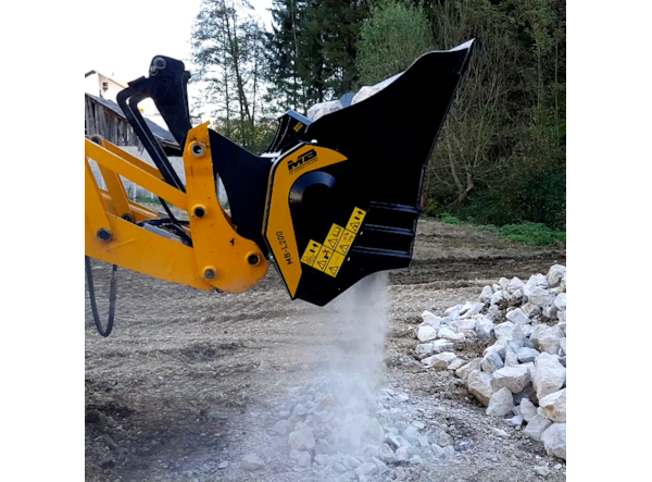 Cupa de concasare constructii MB Crusher MB-L200 S2 -- incarcator frontal 7 -11 t. de vanzare